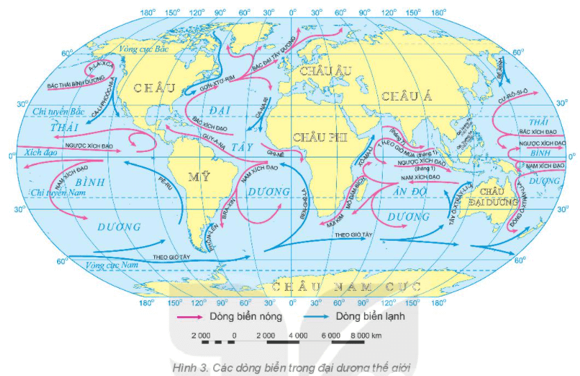 Lý thuyết Địa Lí 6 Bài 21: Biển và đại dương