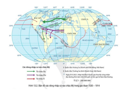 Đọc thông tin và quan sát hình 13.2, hãy phân tích các hệ quả địa lí - lịch sử