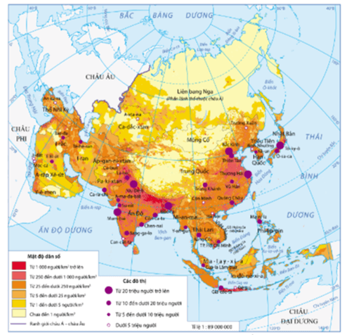 Lý thuyết Địa Lí 7 Kết nối tri thức Bài 6: Đặc điểm dân cư, xã hội Châu Á