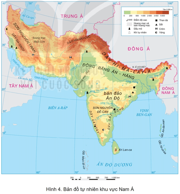 Lý thuyết Địa Lí 7 Kết nối tri thức Bài 7: Bản đồ chính trị châu Á, các khu vực của châu Á