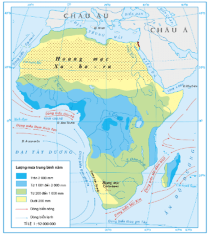 Lý thuyết Địa Lí 7 Kết nối tri thức Bài 9: Vị trí địa lí, đặc điểm tự nhiên châu Phi