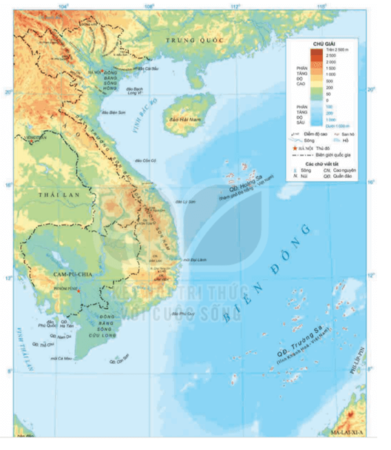Trình bày một trong những đặc điểm của địa hình Việt Nam