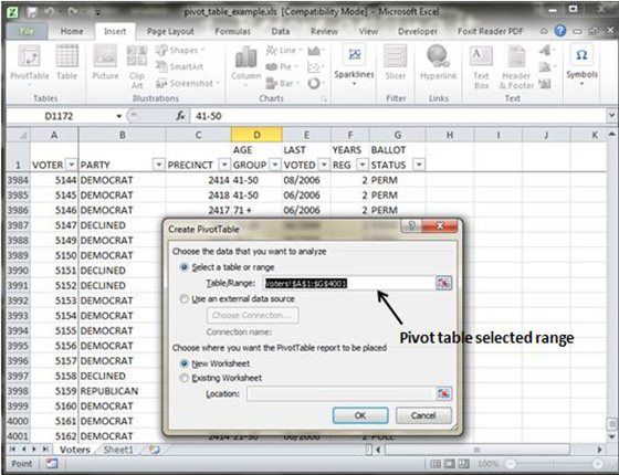 Pivot Table