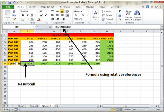 Relative references