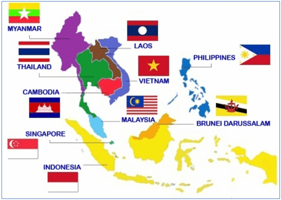 Lý thuyết Địa Lí 11 Bài 11 Tiết 3: Hiệp hội các nước Đông Nam Á (ASEAN) | Lý thuyết Địa Lí 11 ngắn gọn