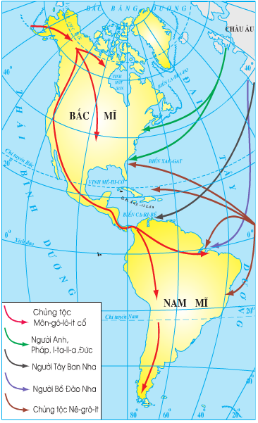 Lý thuyết Địa Lí 7 Bài 35: Khái quát châu Mĩ hay, chi tiết 