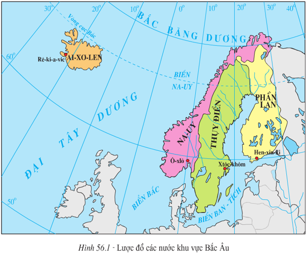 Lý thuyết Địa Lí 7 Bài 56: Khu vực Bắc Âu hay, chi tiết 