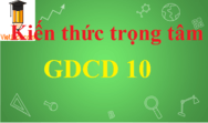 Kiến thức trọng tâm GDCD 10 hay, chi tiết