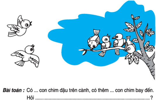Toán lớp 1: Bài toán có lời văn (trang 115,116) | Hay nhất Giải bài tập Toán 1