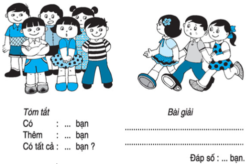 Toán lớp 1: Giải toán có lời văn (trang 117,118) | Hay nhất Giải bài tập Toán 1