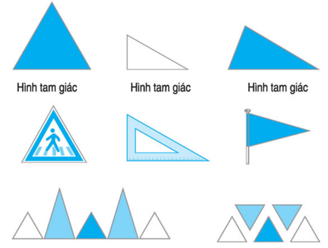 Toán lớp 1: Hình tam giác | Hay nhất Giải bài tập Toán 1