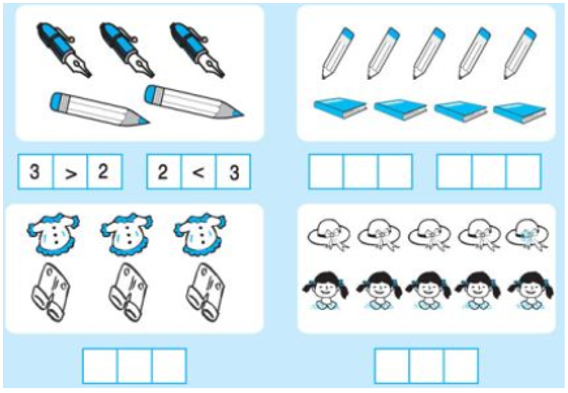 Toán lớp 1: Luyện tập (trang 24) | Hay nhất Giải bài tập Toán 1
