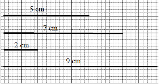 Toán lớp 1: Vẽ đoạn thẳng có độ dài cho trước (trang 123) | Hay nhất Giải bài tập Toán 1