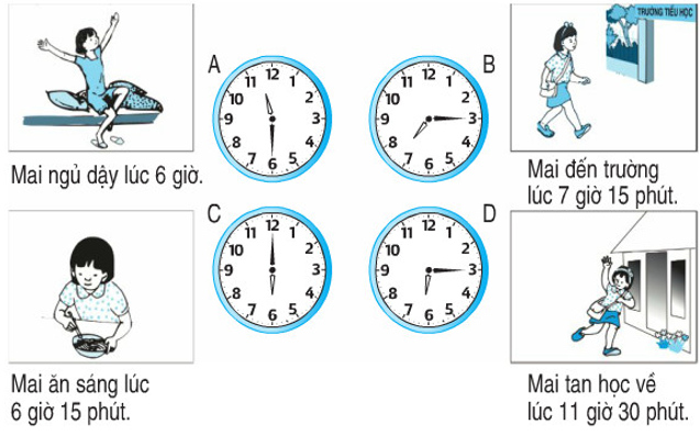 Giải Toán lớp 2 trang 125, 126 Giờ, phút  