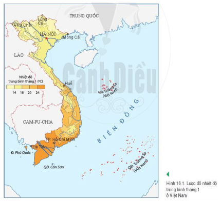 Bài 16: Thực hành: Đọc lược đồ khí hậu và biểu đồ nhiệt độ - lượng mưa Cánh diều