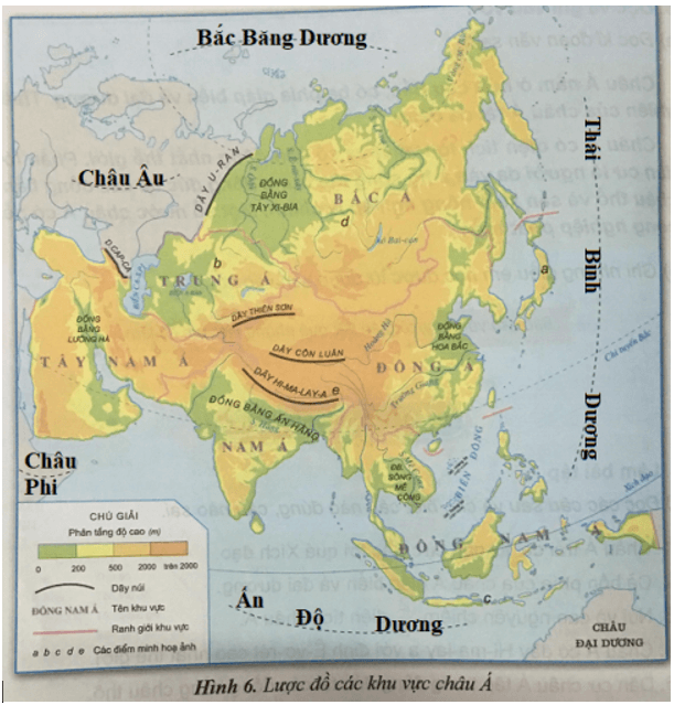 Lịch Sử và Địa Lí 5 Bài 9 : Châu Á | Hay nhất Giải bài tập Lịch Sử và Địa Lí 5 VNEN