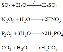 Phản ứng hóa học của axit