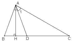 Tính các góc của tam giác ABC với góc B bằng 70 độ