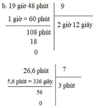 Giải Toán 5 VNEN Bài 88: Chia số đo thời gian cho một số | Hay nhất Giải bài tập Toán 5 VNEN