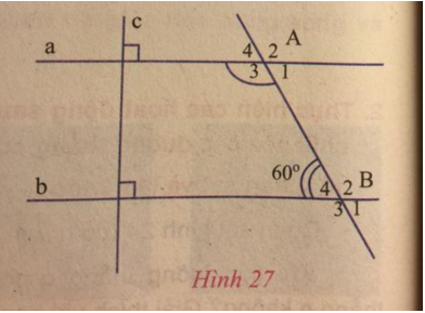 Giải Toán 7 VNEN Bài 3: Quan hệ giữa tính vuông góc và tính song song của hai đường thẳng | Hay nhất Giải bài tập Toán 7 VNEN