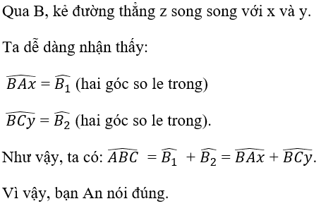 Giải Toán 7 VNEN Bài 3: Quan hệ giữa tính vuông góc và tính song song của hai đường thẳng | Hay nhất Giải bài tập Toán 7 VNEN