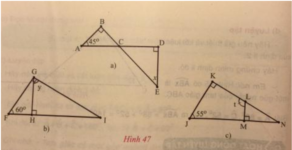 Giải Toán 7 VNEN Bài 6: Tổng ba góc của một tam giác | Hay nhất Giải bài tập Toán 7 VNEN
