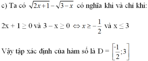 Giải bài 1 trang 38 sgk Đại số 10 | Để học tốt Toán 10