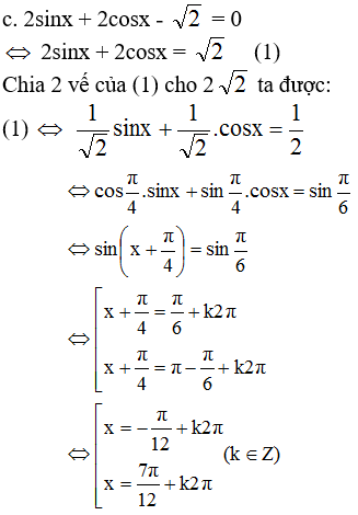 Giải bài tập Đại số 11 | Để học tốt Toán 11