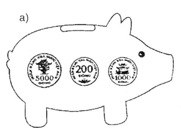 Trong mỗi chú lợn có bao nhiêu tiền trang 130 sgk Toán 3 | Để học tốt Toán 3