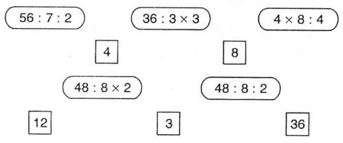Mỗi ô vuông là giá trị của biểu thức nào trang 167 sgk Toán 3 | Để học tốt Toán 3