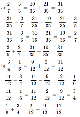 Toán lớp 4 trang 167, 168 Ôn tập về các phép tính với phân số