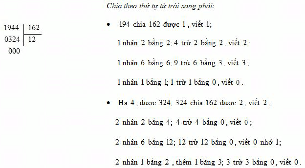 Lý thuyết Chia cho số có ba chữ số