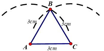 Dùng thước có chia xentimet và compa vẽ tam giác đều ABC có cạnh ...