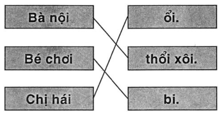 Vở bài tập Tiếng Việt lớp 1 Bài 33: ôi, ơi | Hay nhất Giải VBT Tiếng Việt 1