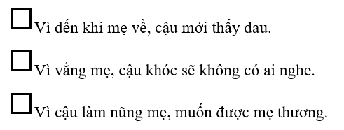 Vở bài tập Tiếng Việt lớp 1 Bài: Vì bây giờ mẹ mới về | Hay nhất Giải VBT Tiếng Việt 1