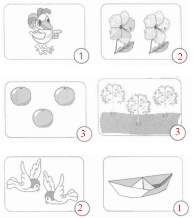 Vở bài tập Toán lớp 1 Bài 6: Các số 1,2,3 | Hay nhất Giải VBT Toán 1