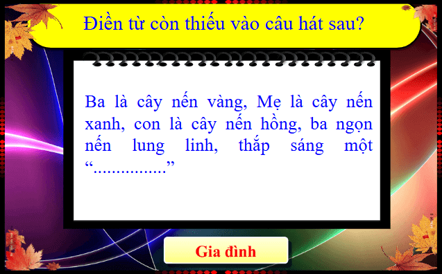 Giáo án điện tử Âm nhạc lớp 1 Kết nối tri thức Hát: Cây gia đình | PPT Âm nhạc 1