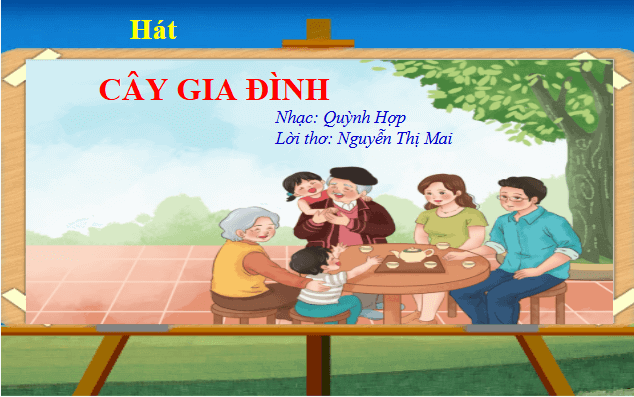 Giáo án điện tử Âm nhạc lớp 1 Kết nối tri thức Hát: Cây gia đình | PPT Âm nhạc 1