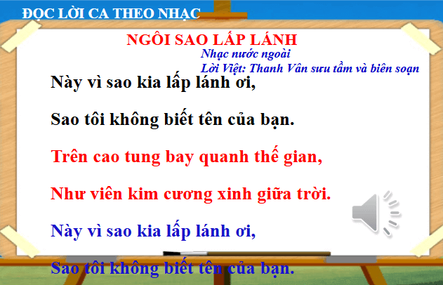 Giáo án điện tử Âm nhạc lớp 1 Kết nối tri thức Hát: Ngôi sao lấp lánh | PPT Âm nhạc 1