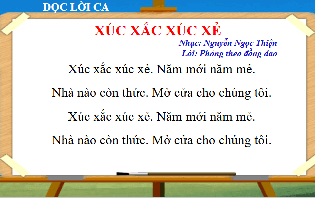 Giáo án điện tử Âm nhạc lớp 1 Kết nối tri thức Hát: Xúc xắc xúc xẻ | PPT Âm nhạc 1