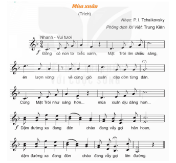 Giáo án Âm nhạc 11 Kết nối tri thức Bài 3: Hát: Mùa xuân
