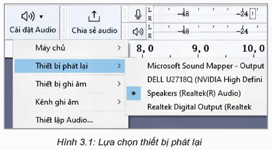 Giáo án Chuyên đề Âm nhạc 12 Kết nối tri thức Bài 3: Thu âm trên phần mềm Audacity