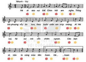 Giáo án Âm nhạc lớp 2 Kết nối tri thức Hát: Ngày hè vui