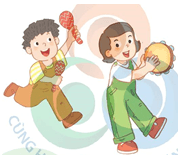 Giáo án Âm nhạc lớp 2 Kết nối tri thức Nhạc cụ: Dùng nhạc cụ gõ thể hiện hình tiết tấu trang 57