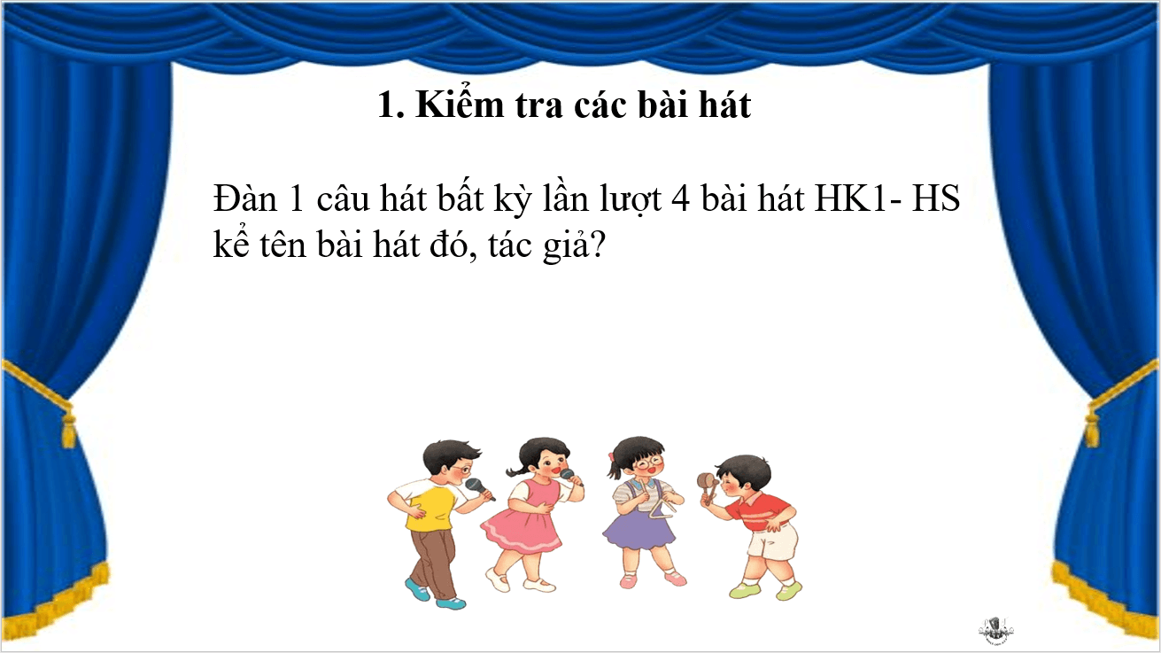 Giáo án điện tử Âm nhạc lớp 2 Kết nối tri thức Đánh giá cuối Học kì I | PPT Âm nhạc 2