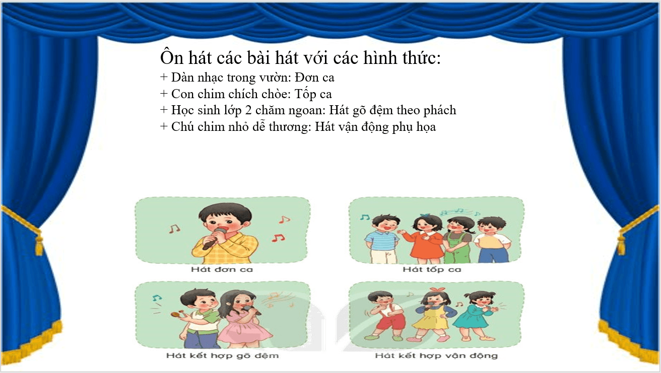 Giáo án điện tử Âm nhạc lớp 2 Kết nối tri thức Đánh giá cuối Học kì I | PPT Âm nhạc 2