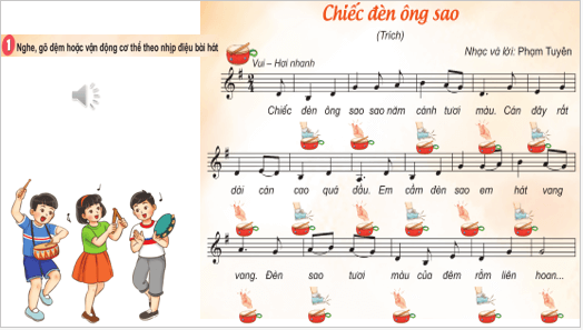 Giáo án điện tử Âm nhạc lớp 3 Kết nối tri thức Vận dụng - sáng tạo trang 12 | PPT Âm nhạc 3