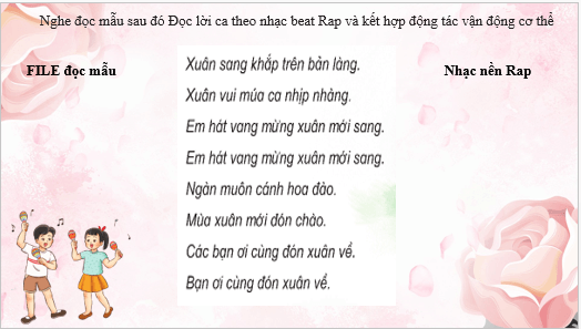 Giáo án điện tử Âm nhạc lớp 3 Kết nối tri thức Vận dụng - sáng tạo trang 40 | PPT Âm nhạc 3
