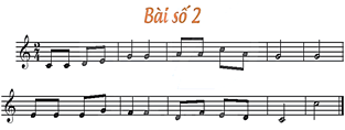 Giáo án Âm nhạc lớp 4 Kết nối tri thức Đọc nhạc: Bài số 2