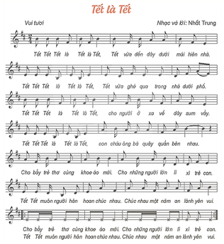 Giáo án Âm nhạc lớp 4 Kết nối tri thức Hát: Tết là tết